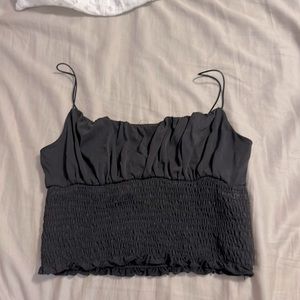 urban outfitters black crop top